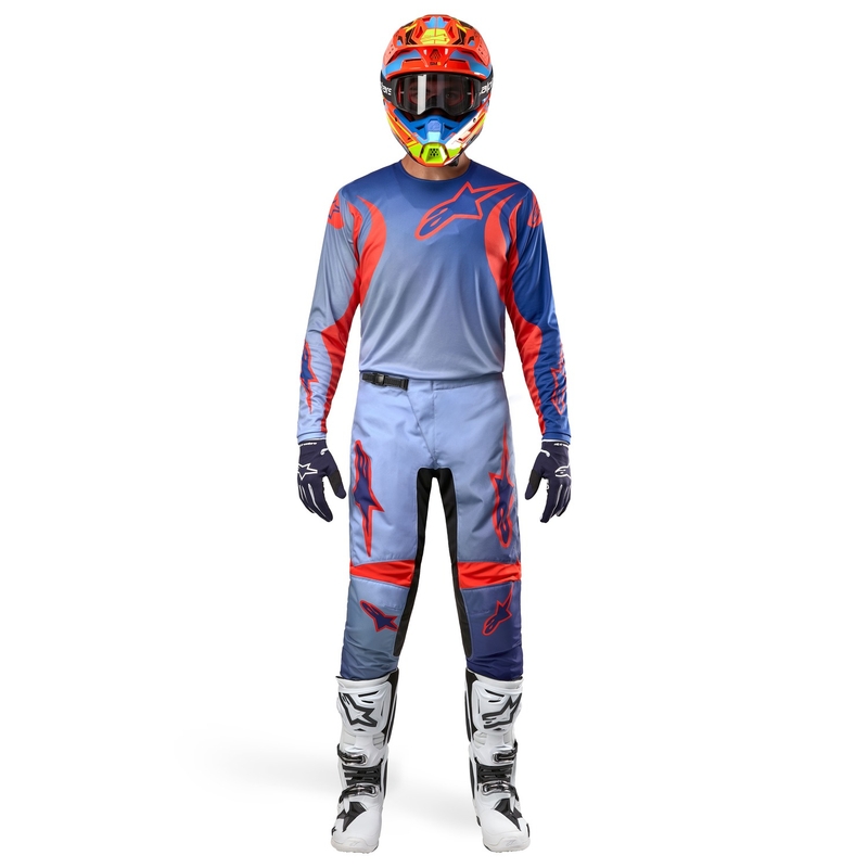 Alpinestars Fluid Lucent Motocross-housut Sininen-Valonsininen-Oranssi