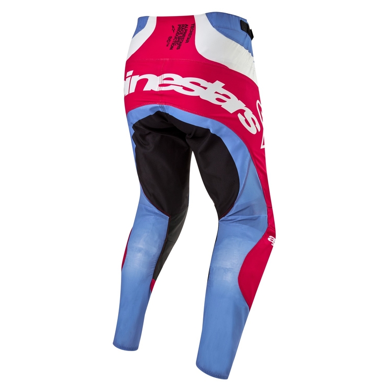 Alpinestars Techstar Ocuri Motocross-housut vaaleansininen-valko-punainen