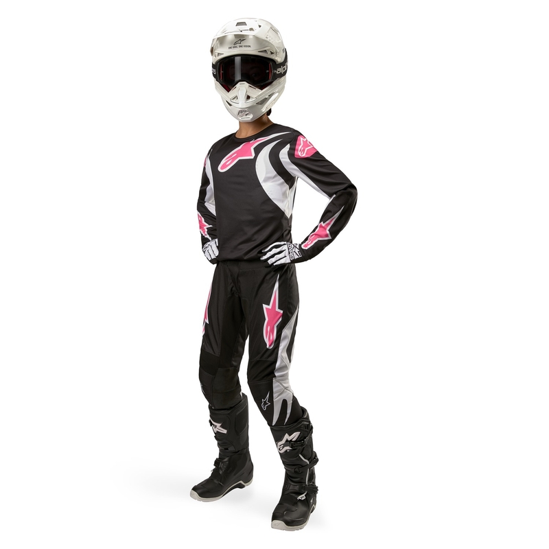 Alpinestars Stella Fluid Naisten motocrosshousut Musta ja valkoinen