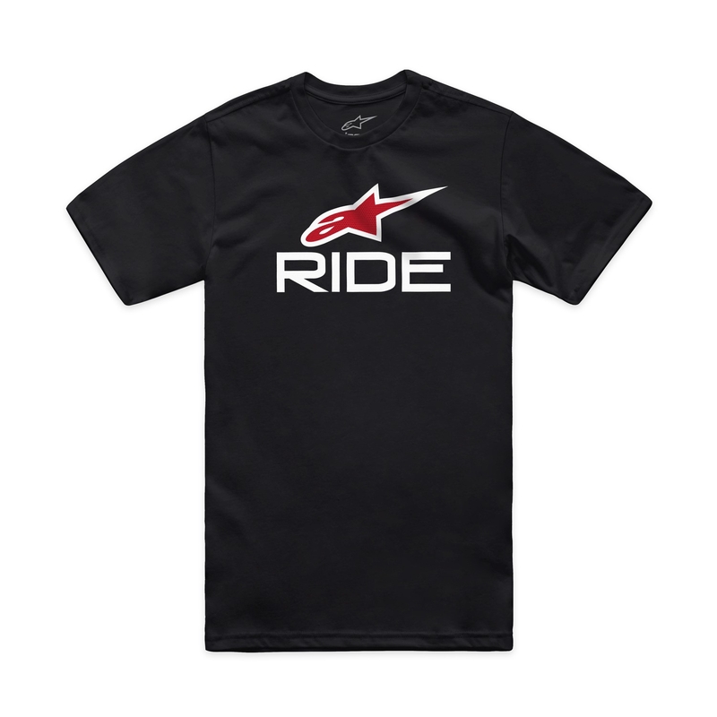 T-paita Alpinestars Ride 4.0 CSF musta-valko-punainen