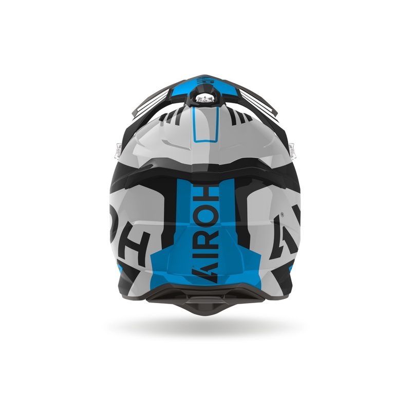 Motokrosová helma Airoh Strycker Brave 2024 lesklá modro-šedá výprodej