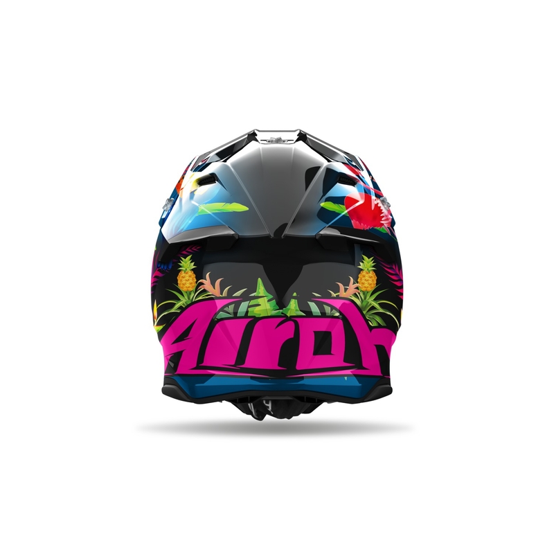 Motocross kypärä Airoh Twist 3 Amazonia kiiltävä kiiltävä