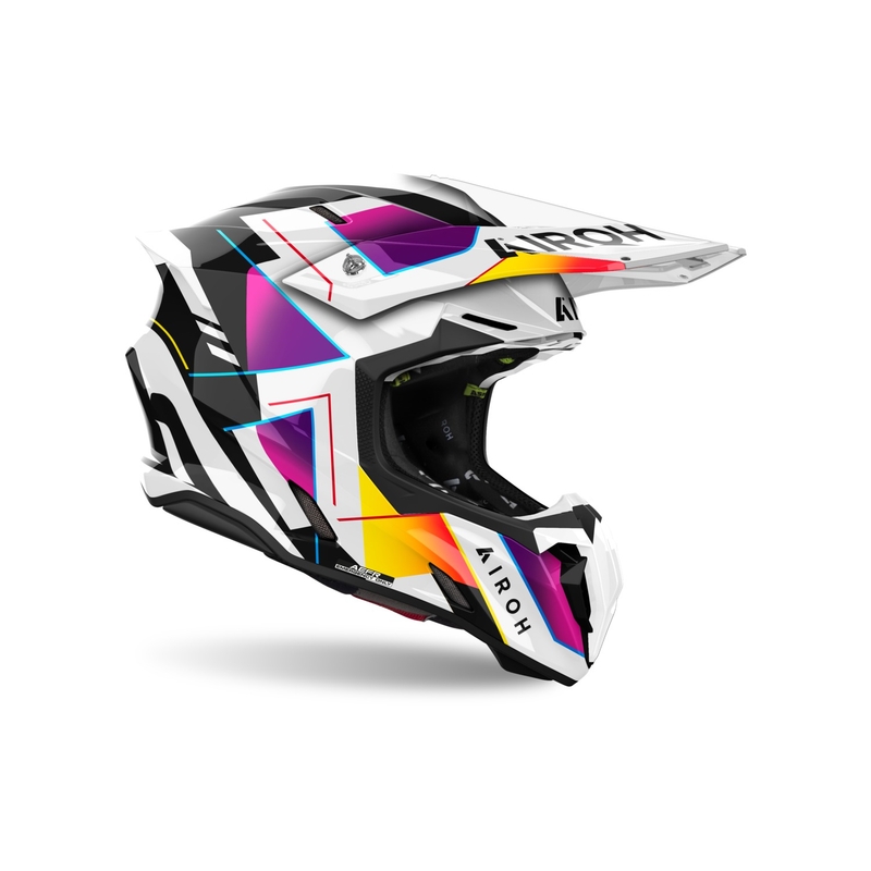 Motocross kypärä Airoh Twist 3 Rainbow kiiltävä kiiltävä