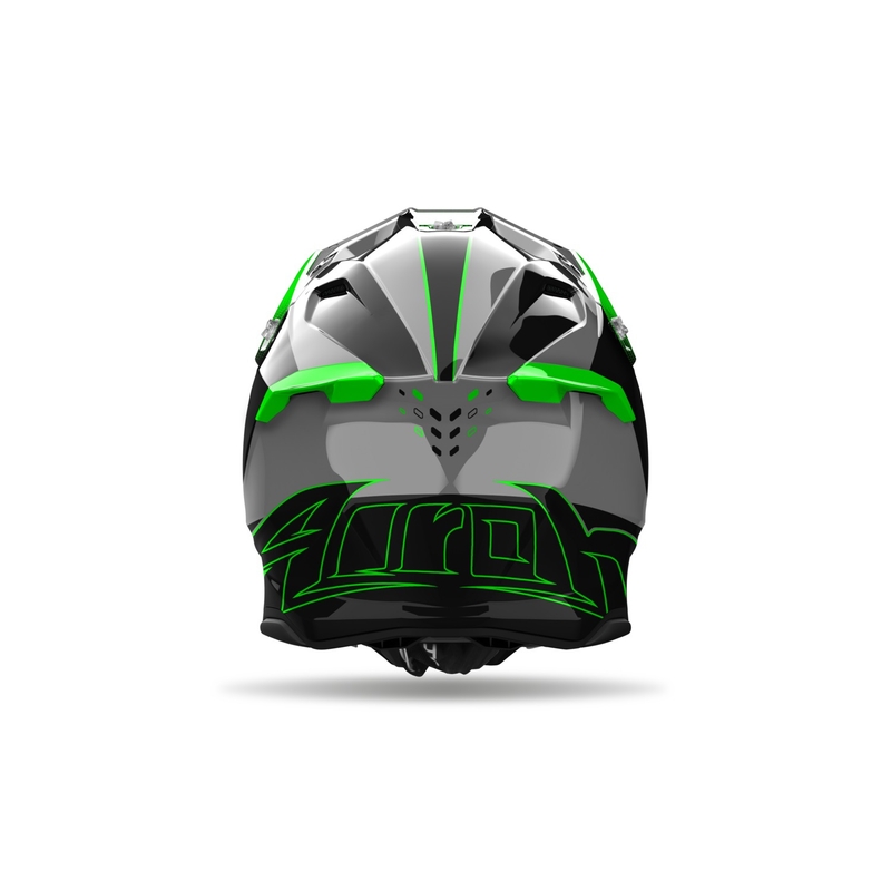 Motocross kypärä Airoh Twist 3 Shard kiiltävä vihreä