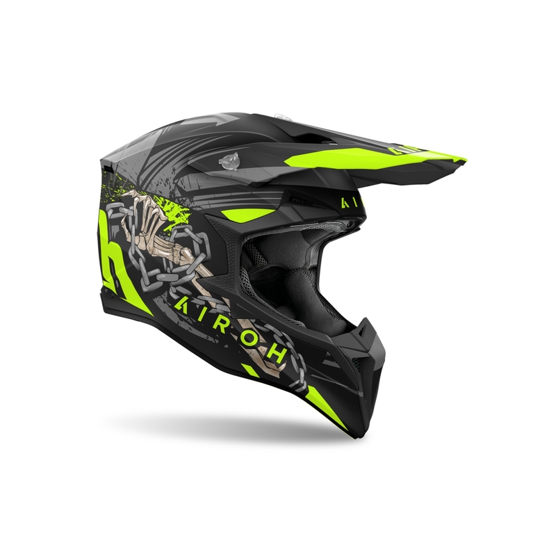 Motocross kypärä Airoh Wraaap Darkness matto
