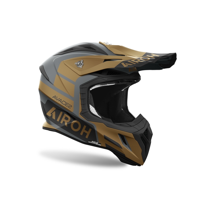 Motocross kypärä Airoh Aviator Ace 2 Sake matta kultainen
