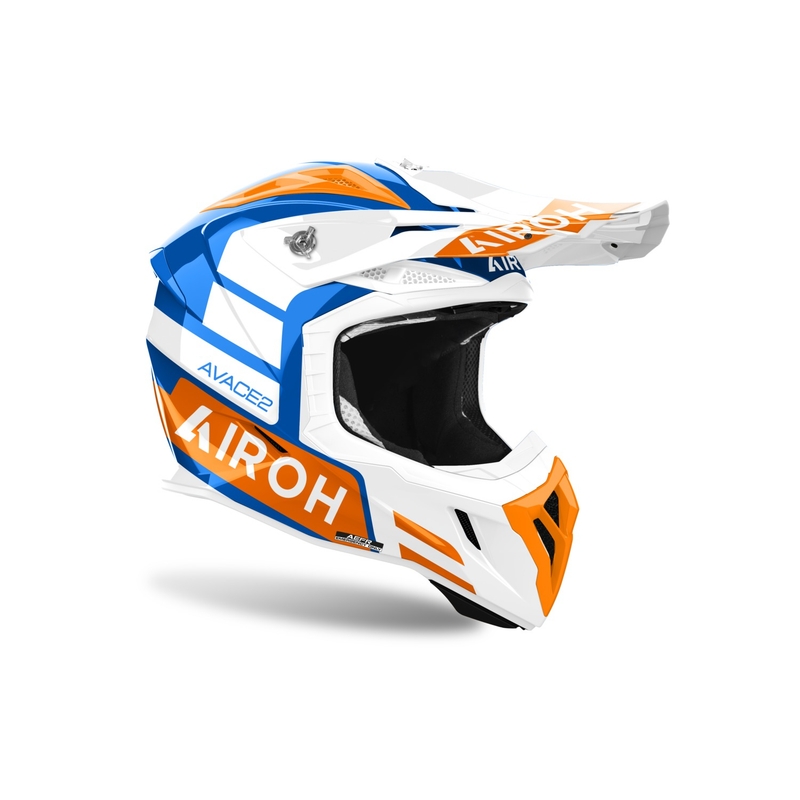 Motocross kypärä Airoh Aviator Ace 2 Sake kiiltävä oranssi