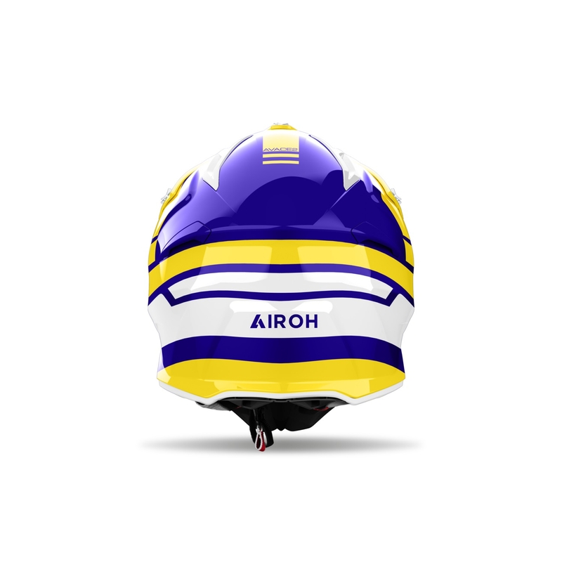 Motocross kypärä Airoh Aviator Ace 2 Sake kiiltävä keltainen