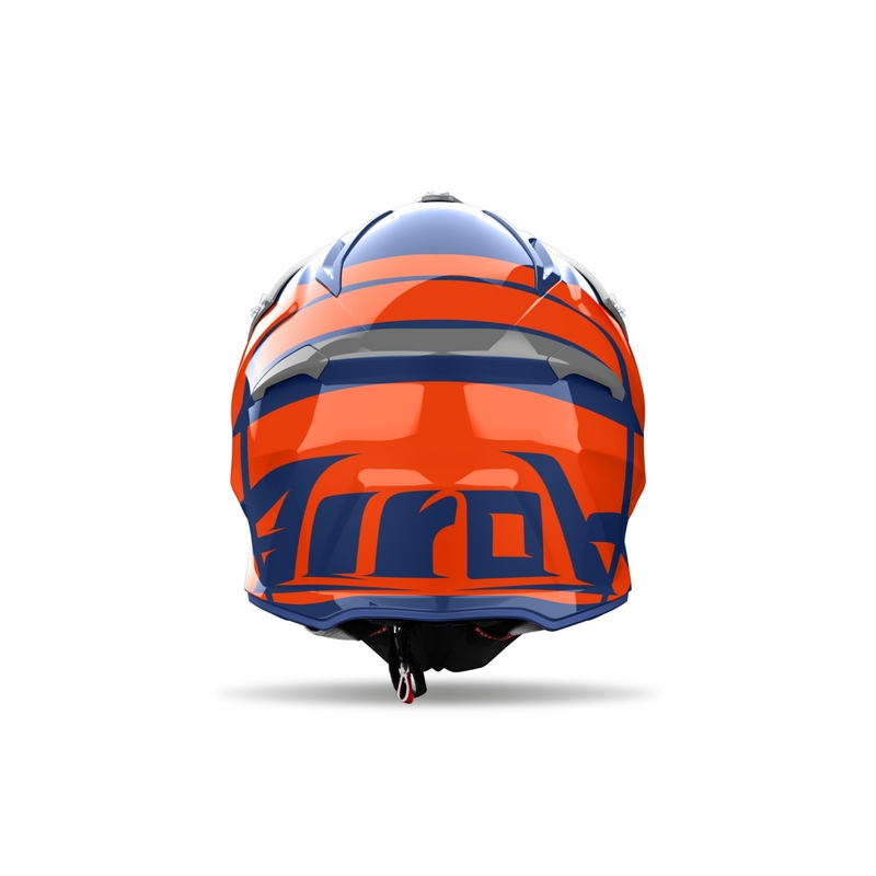 Motocross kypärä Airoh Aviator Ace 2 Engine kiiltävä sininen