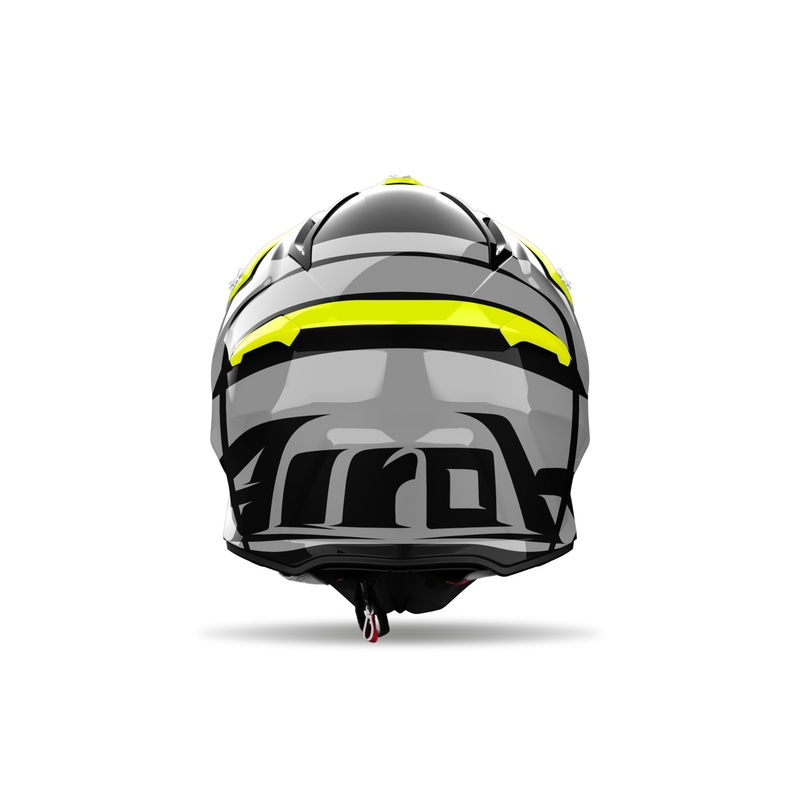 Motocross kypärä Airoh Aviator Ace 2 Engine kiiltävä keltainen
