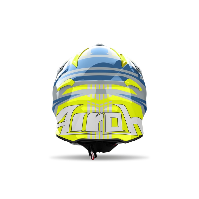 Motocross kypärä Airoh Aviator Ace 2 Proud kiiltävä keltainen