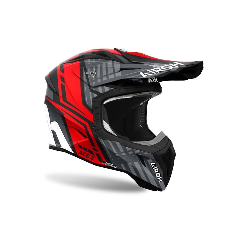 Motocross kypärä Airoh Aviator Ace 2 Proud matta punainen