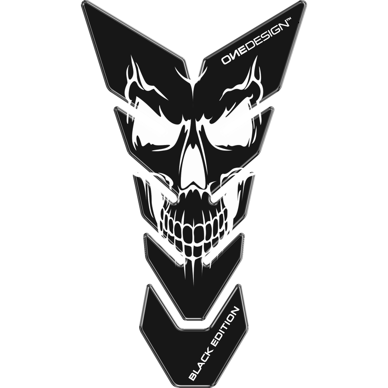 Polttoainesäiliön kansi Tulosta - Skull 5