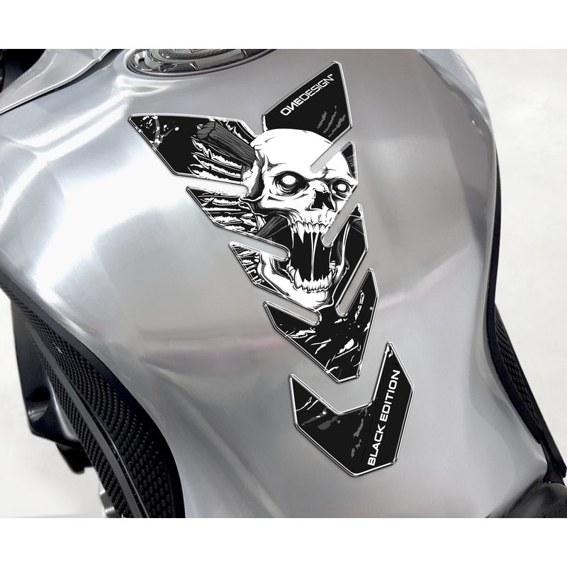 Polttoainesäiliön kansi Tulosta - Skull 6