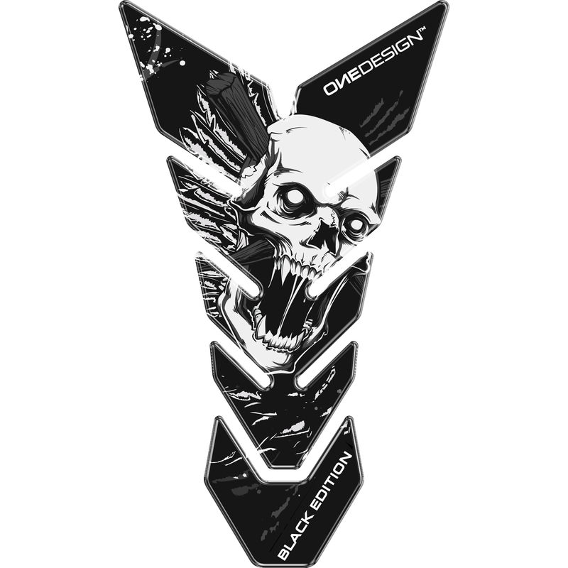 Polttoainesäiliön kansi Tulosta - Skull 6