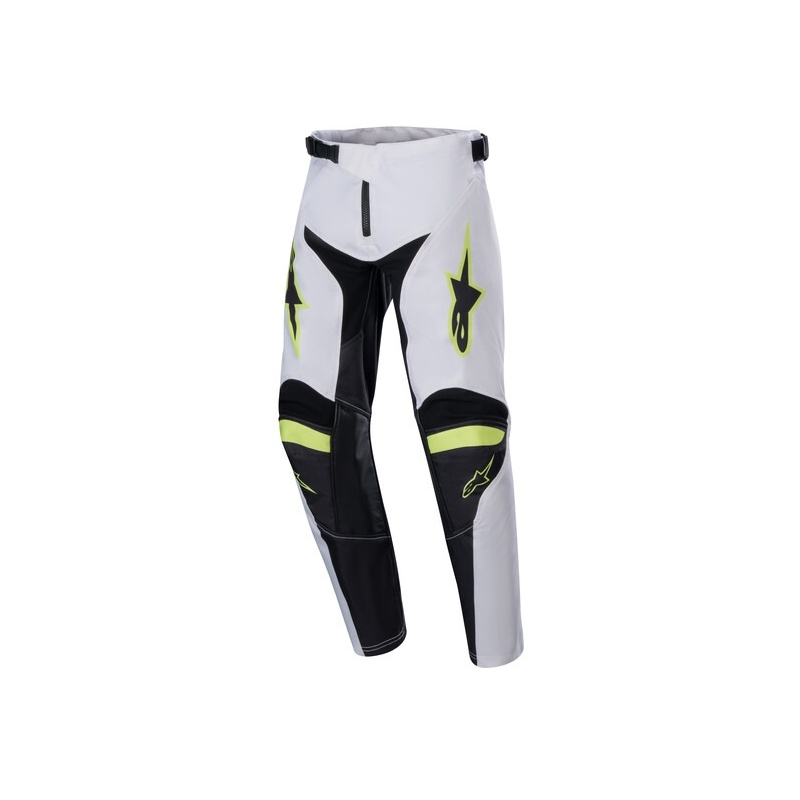 Alpinestars Racer Lucent Lasten motocross-housut Valkoinen-Musta-Keltainen