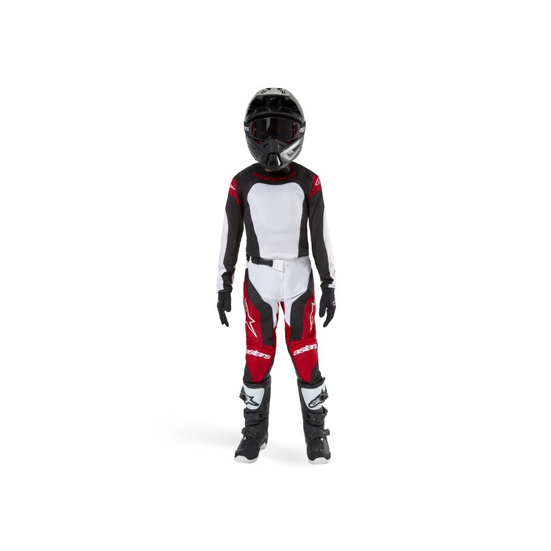 Dětské motokrosové kalhoty Alpinestars Racer Ocuri 2024 červeno-bílo-černé