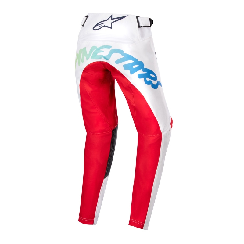 Dětské motokrosové kalhoty Alpinestars Racer Hana 2024 bílo-barevné