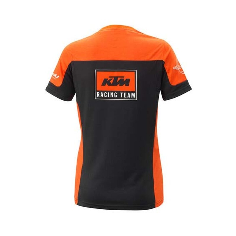 Naisten T-paita KTM Team musta-oranssi