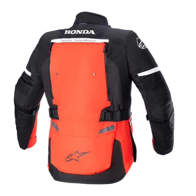 Alpinestars Bogota PRO Drystar Honda kokoelma fluo-punainen/musta moottoripyöräily takki