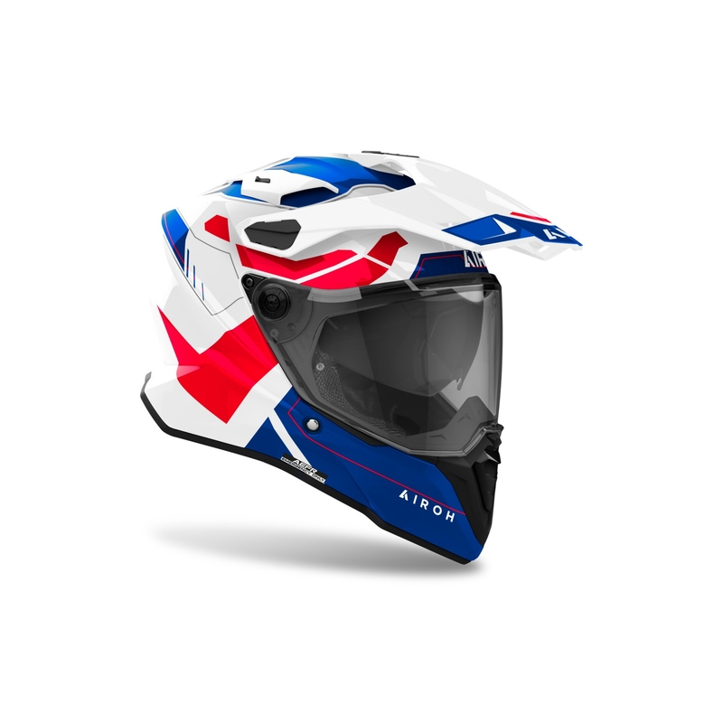 Enduro kypärä Airoh Commander 2 Reveal kiiltävä sininen-punainen