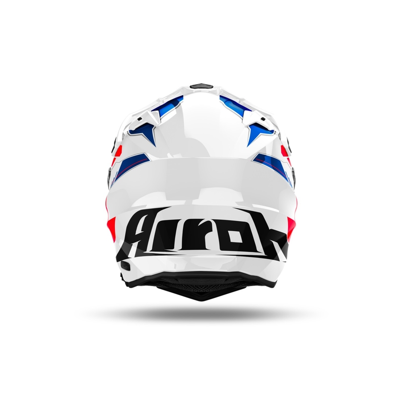 Enduro kypärä Airoh Commander 2 Reveal kiiltävä sininen-punainen
