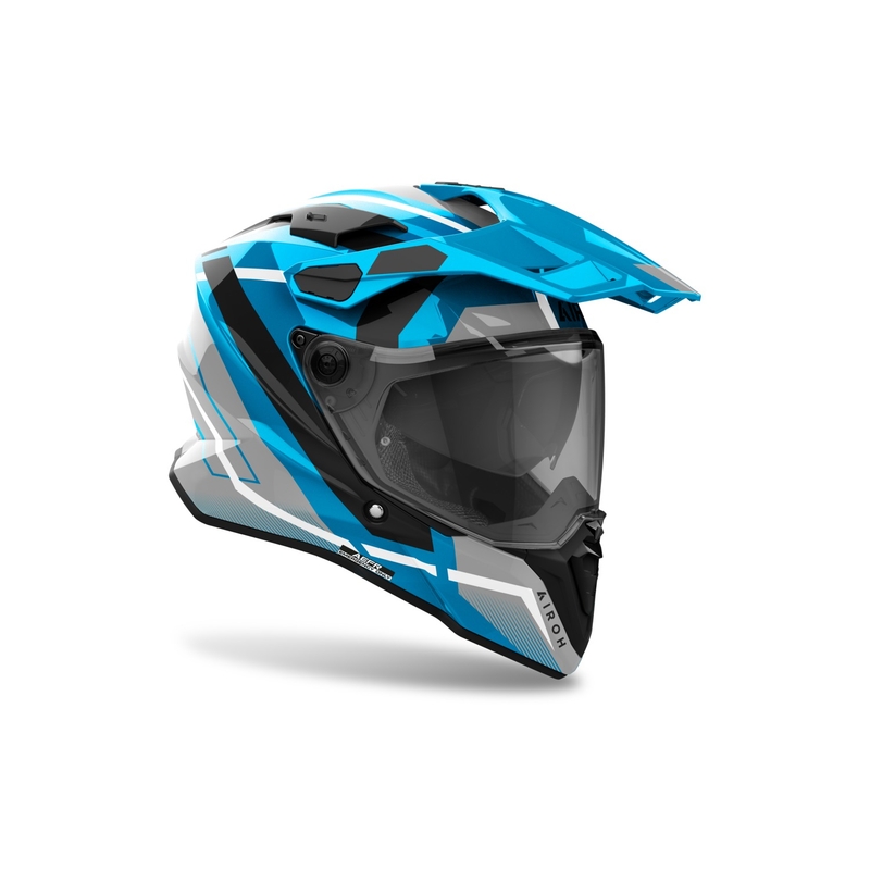 Enduro kypärä Airoh Commander 2 Mavick kiiltävä sininen