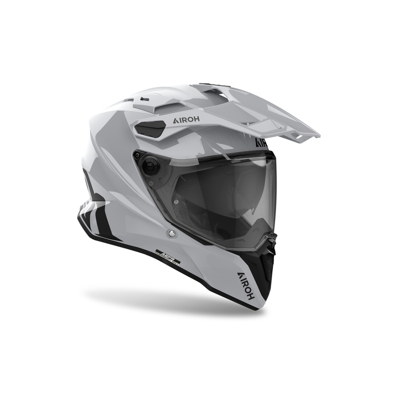 Enduro kypärä Airoh Commander 2 Väri kiiltävä harmaa