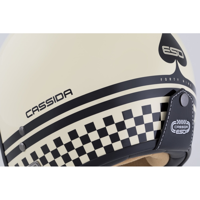 Avoin kypärä Cassida Eso Forty Nine kerma-musta