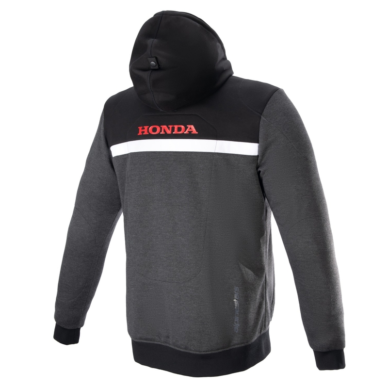 Alpinestars Chrome Street huppari Honda musta-harmaa-punainen
