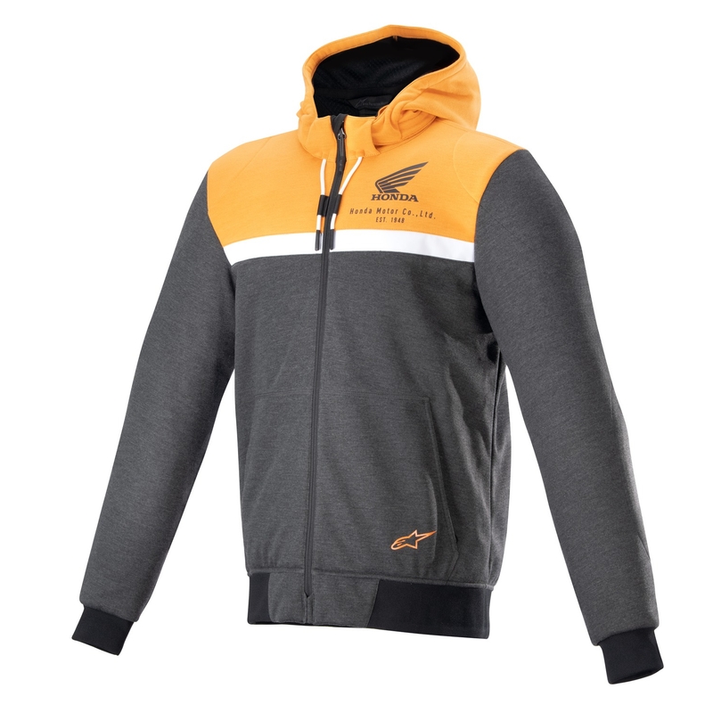 Alpinestars Chrome Street huppari Honda musta-harmaa-oranssi