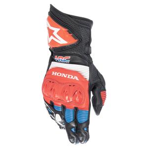 Moottoripyöräilyhanskat Alpinestars GP PRO R 3 Honda musta-punainen-vaaleanpunainen-sininen-valkoiset