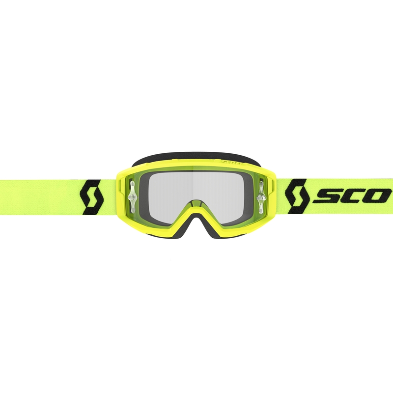 Motocross-silmälasit SCOTT PRIMAL CLEAR musta-fluo-keltainen