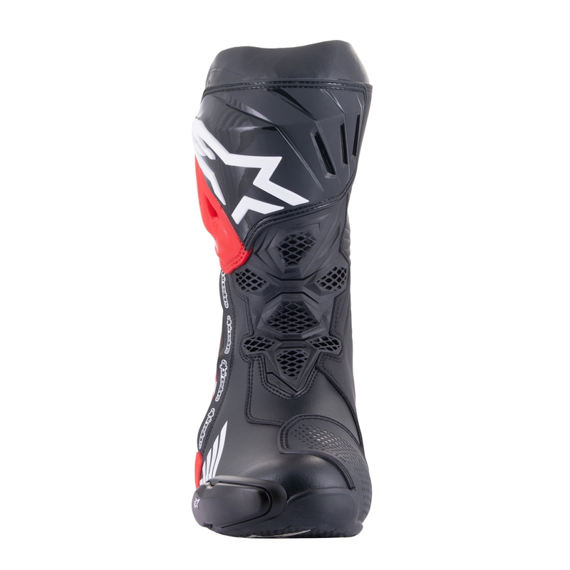 Alpinestars Supertech R Honda Musta-Punainen Fluo-Sininen-Valkoinen Moottoripyöräilykengät