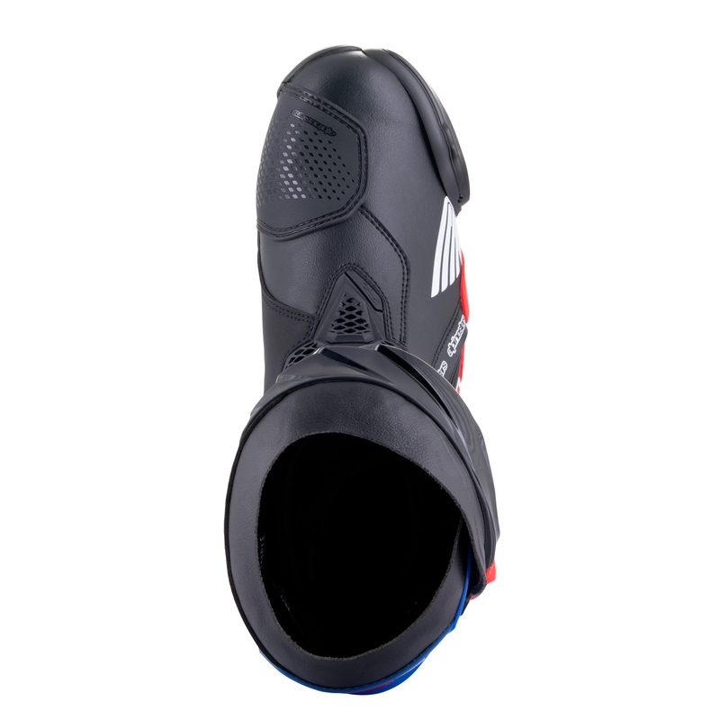 Alpinestars Supertech R Honda Musta-Punainen Fluo-Sininen-Valkoinen Moottoripyöräilykengät