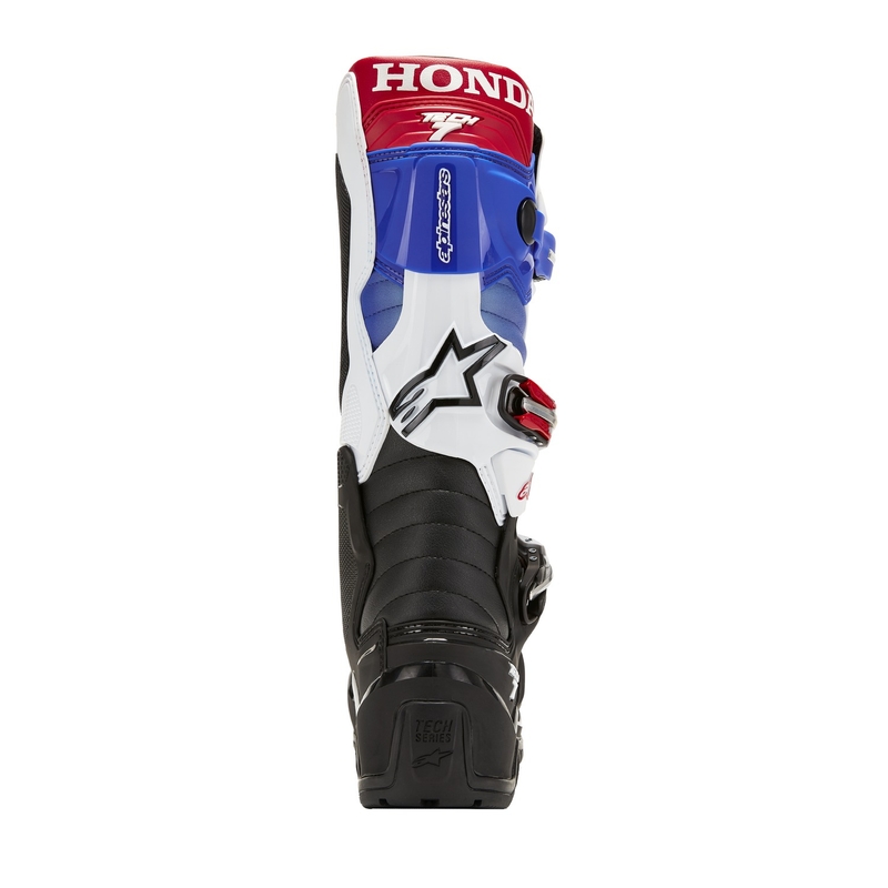 Alpinestars Tech 7 Enduro Drystar Honda Musta-sininen-valko-punainen Moottoripyöräilykengät