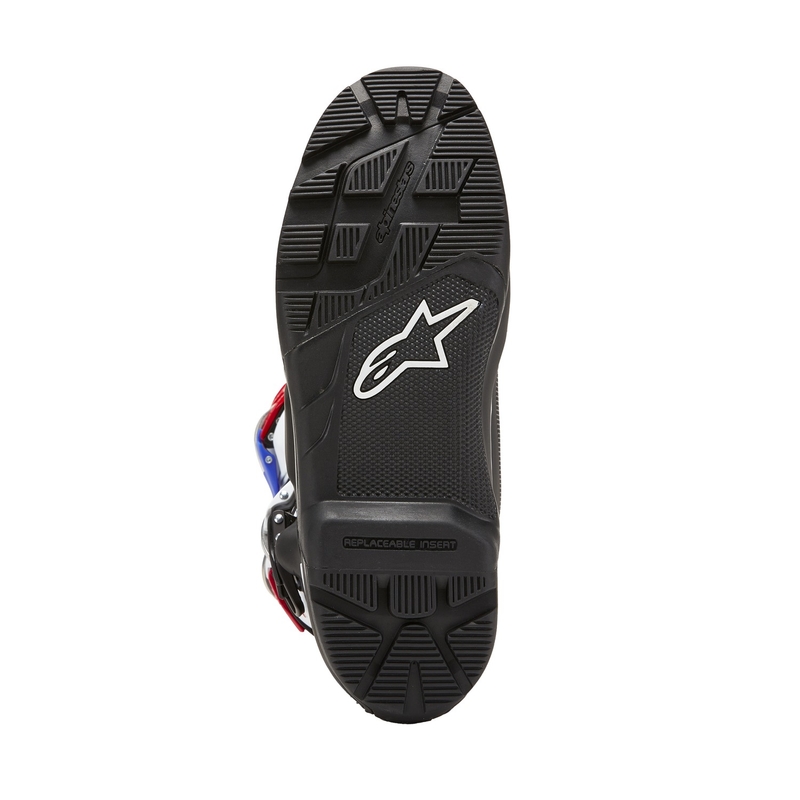 Alpinestars Tech 7 Enduro Drystar Honda Musta-sininen-valko-punainen Moottoripyöräilykengät