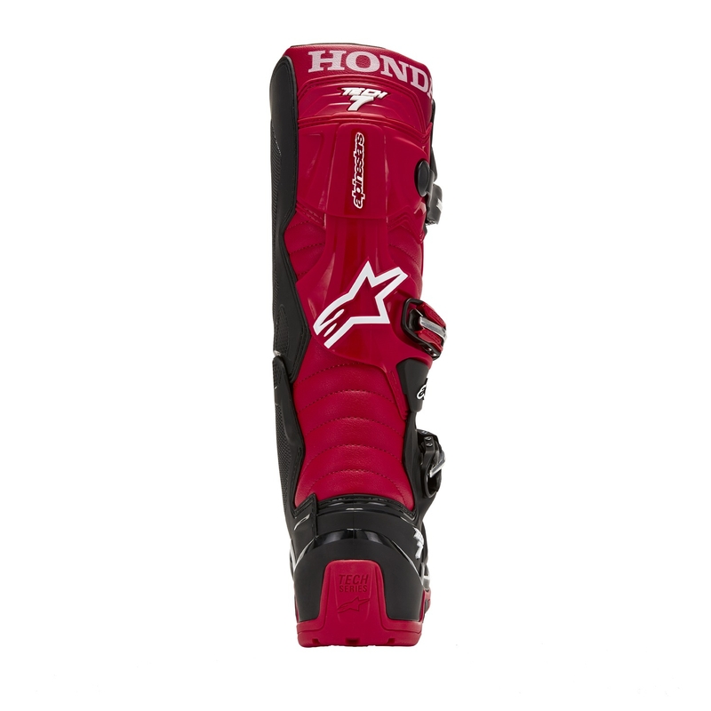 Alpinestars Tech 7 Enduro Drystar Honda Musta ja punainen moottoripyörä saappaat