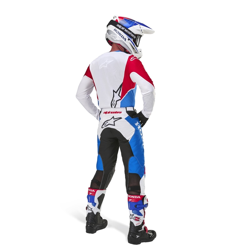 Motocross pelipaita Alpinestars Racer Iconic Honda kokoelma valkoinen-sininen-punainen-musta