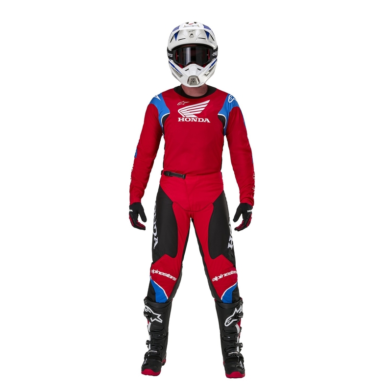 Alpinestars Racer Iconic Honda collection punainen-musta-sininen-valkoinen motocross trikoo