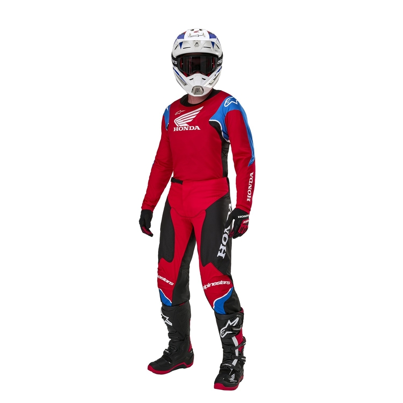 Alpinestars Racer Iconic Honda collection punainen-musta-sininen-valkoinen motocross trikoo