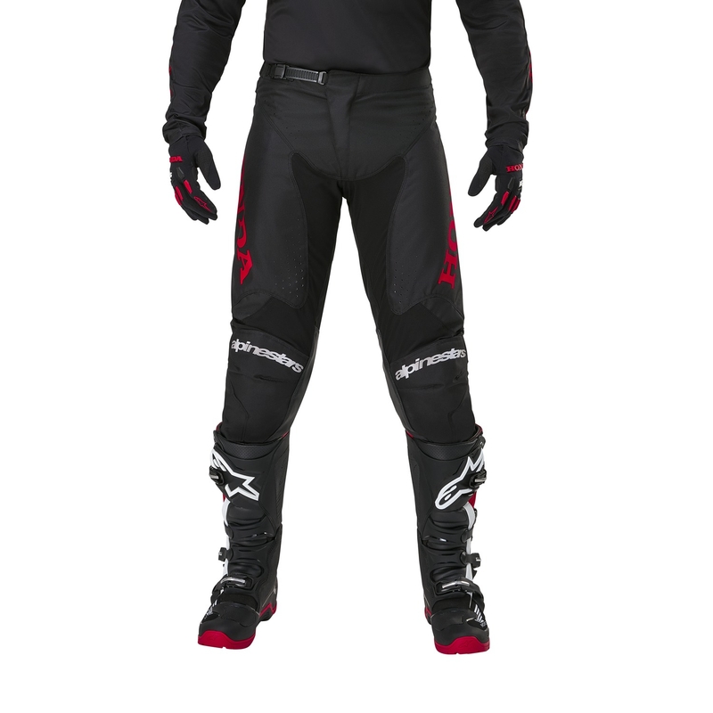 Alpinestars Racer Iconic Honda Motocross housut musta ja punainen