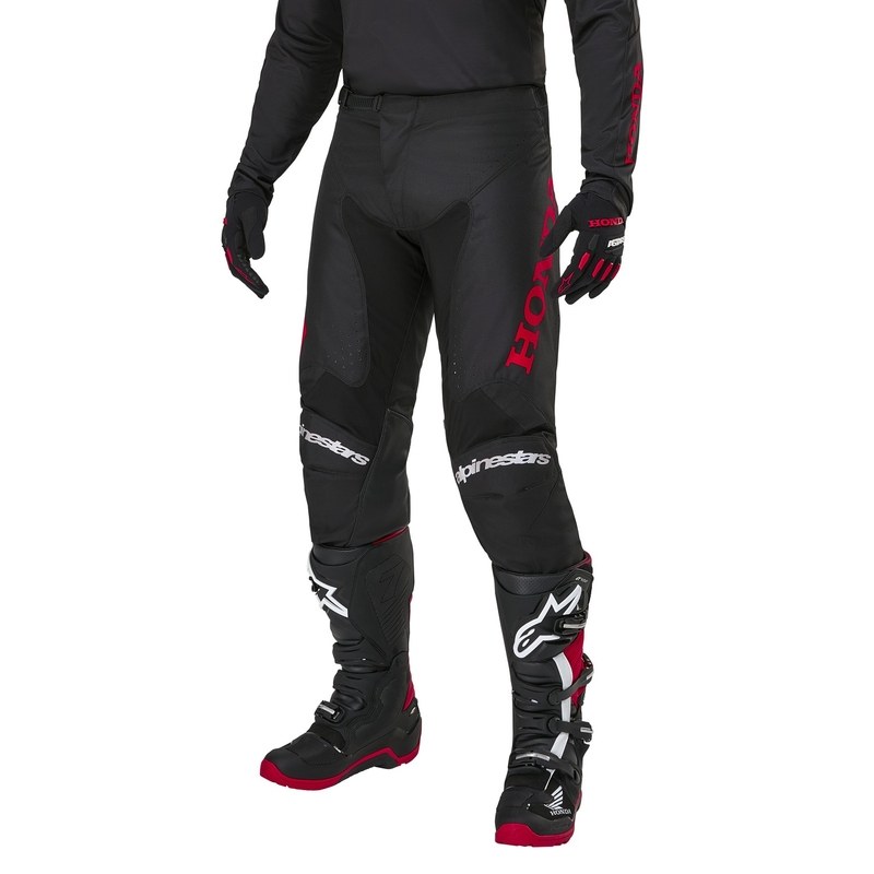 Alpinestars Racer Iconic Honda Motocross housut musta ja punainen