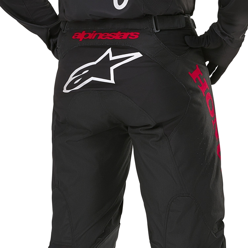 Alpinestars Racer Iconic Honda Motocross housut musta ja punainen