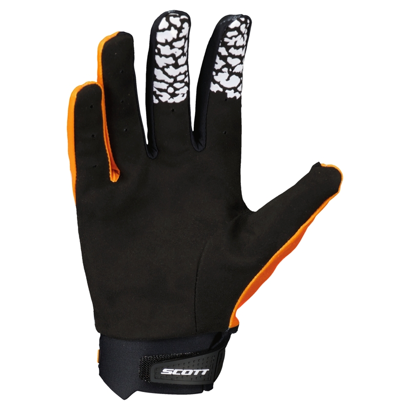 Motocross-hanskat SCOTT EVO TRACK musta-oranssi