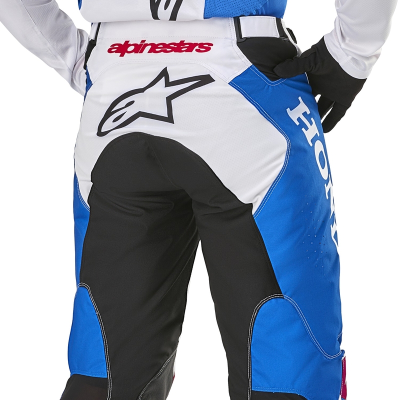 Alpinestars Racer Iconic Honda Motocross housut valkoinen-sininen-punainen-musta