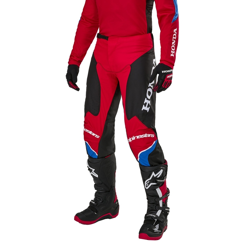Alpinestars Racer Iconic Honda Motocross housut punainen-musta-sininen-valkoinen mallisto