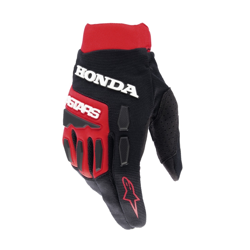 Alpinestars Full Bore Honda motocross käsineet punainen ja musta