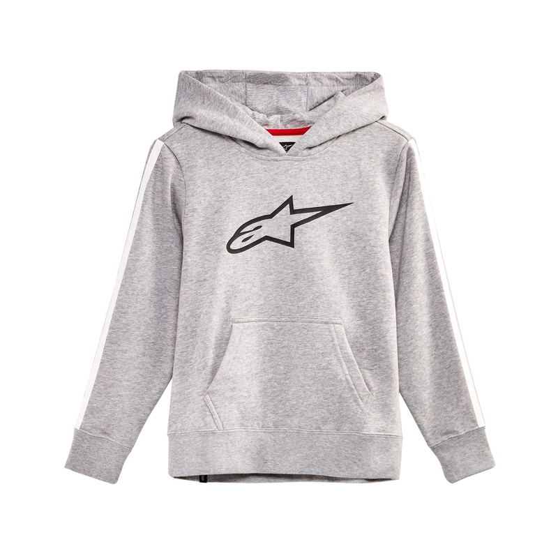 Dětská mikina Alpinestars Kids Racey Hoodie šedo-červená