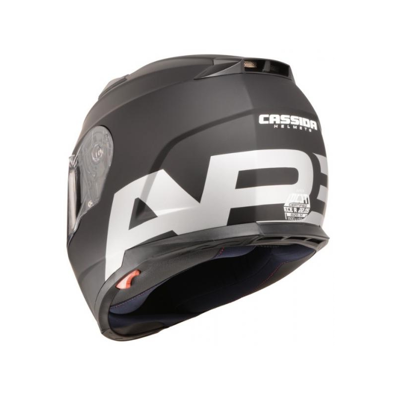 Přilba na motorku Cassida Apex Vision černá matná-reflexní šedá